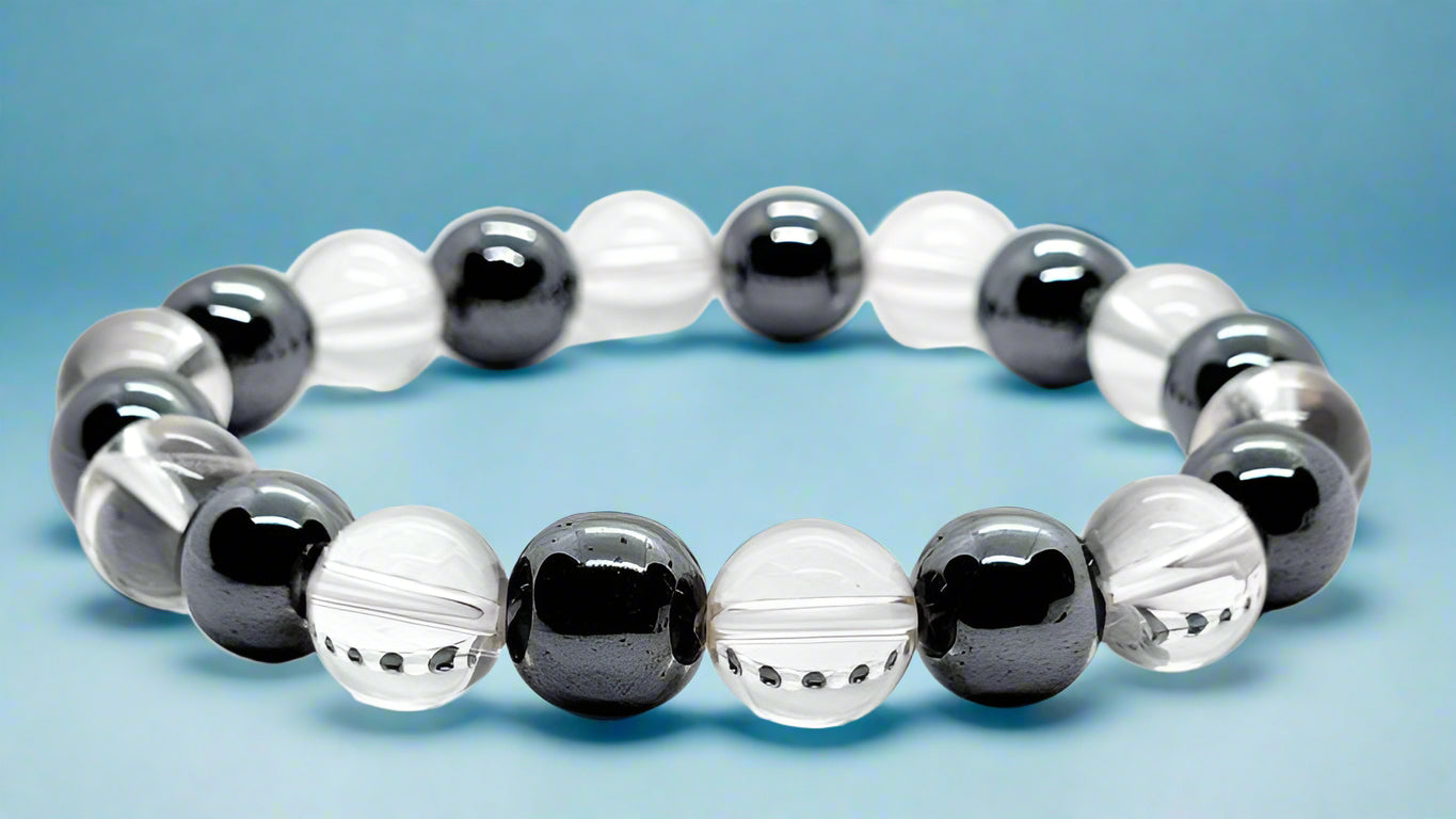 Hematite/Clear Quartz